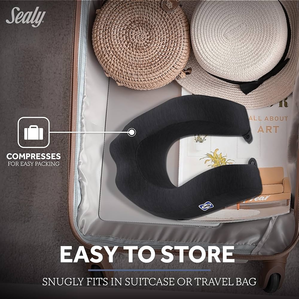 ♡SEALYシーリー 2WAY NECK PILLOW♡ Amazon.com: Sealy Travel Pillow – Airplane Pillow for Neck